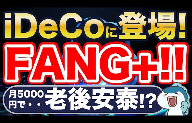 【大損する人の特徴】ついにiDeCoにFANG+が登場！月5000円でも老後安泰！？