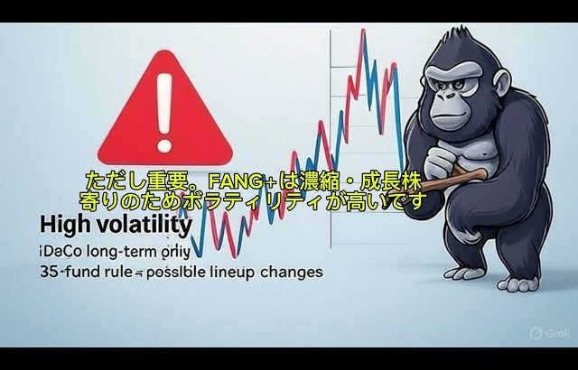 【大損する人の特徴】iDeCoでFANG＋が選べるように！6年弱で資産が◯◯倍に…？
